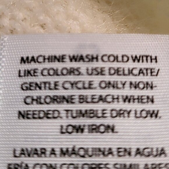 Time and Tru NWOT Fair Isle Fuzzy Ivory Gold Pink & Blue Sweater Size XXL - Picture 10 of 10